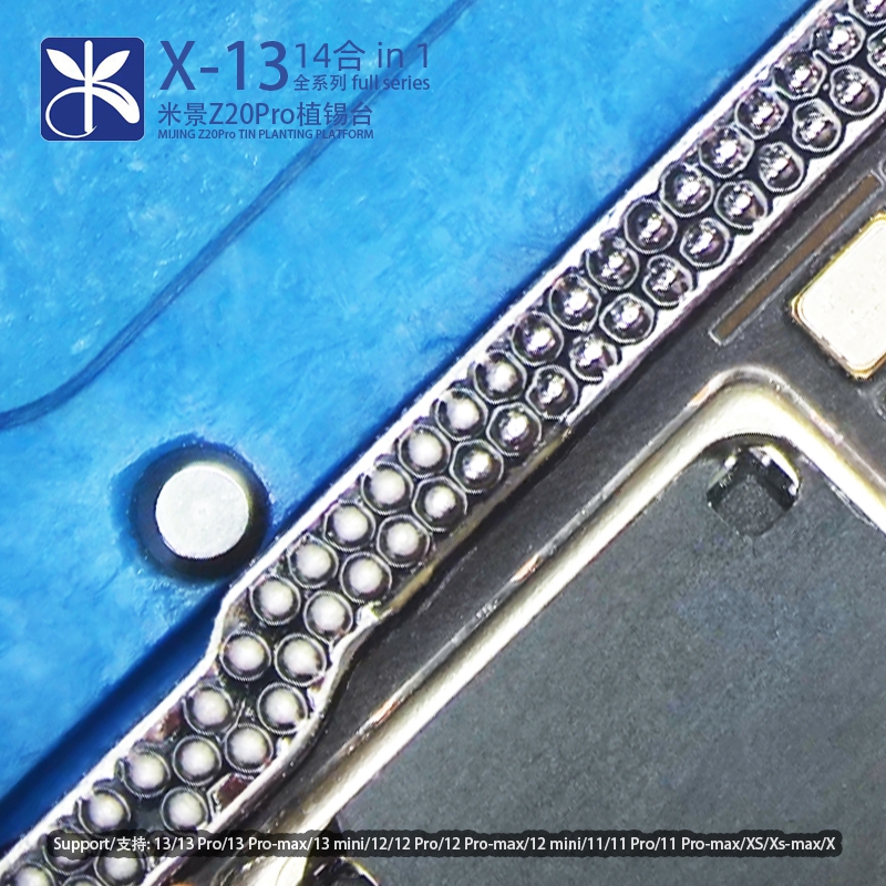 MiJing 14 IN 1 Middle Frame Reballing Platform For iPhone 13 12Mini 11 Pro Max XS X Motherboard Planting Tin Repair Tools
