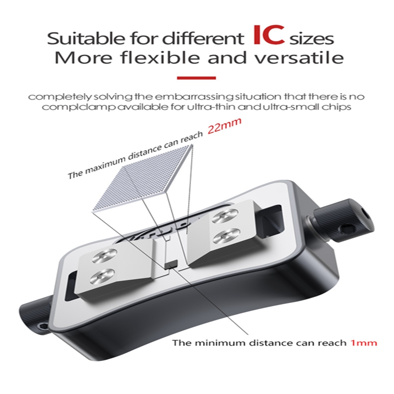 Universal CPU IC Chip Glue Remove Double-Bearings Fixture 1.5-20mm Size Small IC Rework Platform for iPhone BGA Repair Tool