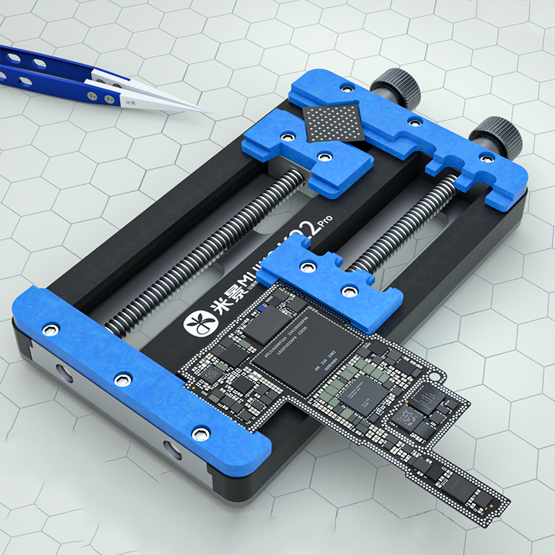 Mijing Universal Double Bearing Jig Fixture PCB Holder for Mobile Phone Motherboard CPU Glue Remove Soldering Repair Tools