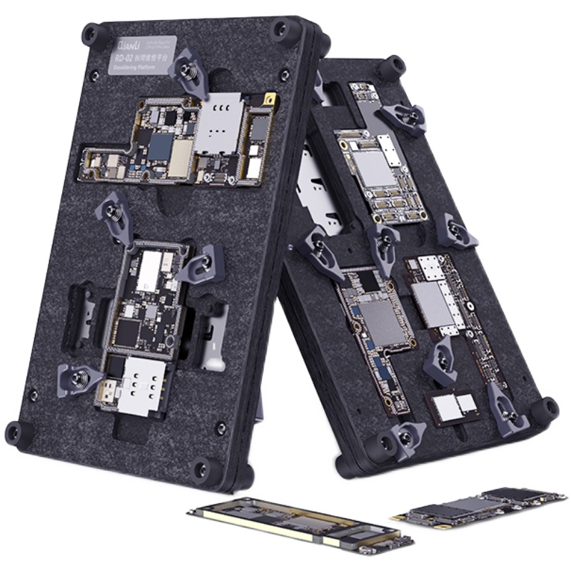 QIANLI RD-02  6 in 1 Motherboard Desoldering Repair Platform for iPhone X/XS MAX/11Pro MAX Logic Board IC Chip CPU Glue Removal Fixture