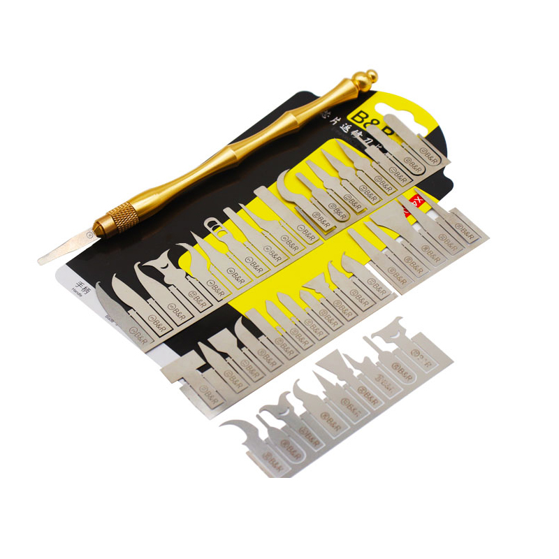 43in1 BGA Motherboard Remove Glue Knife Thin Blade For iPhone IC NAND Chip Repair Tool Cleaning Knives