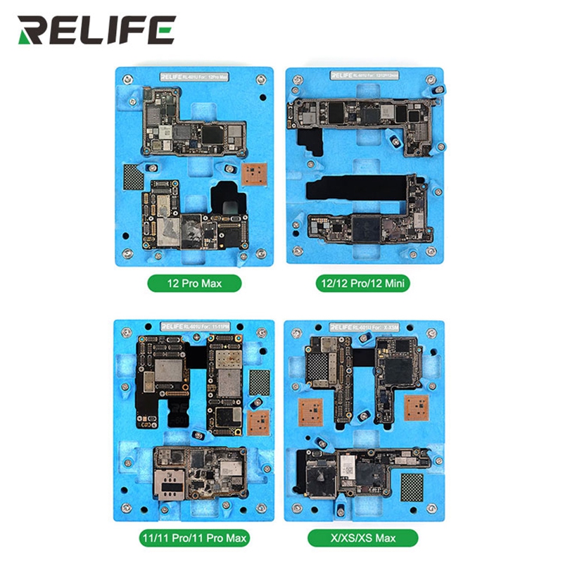 RL-601U Mobile Phone Motherboard Repair Fixture for iPhone X XS Max 11Pro 12 Mini 12Pro Max CPU IC Chip Removal Rework Tools