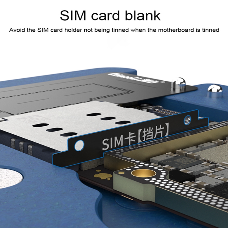 Qianli Middle Layer Board BGA Reballing Stencil Plant Tin Platform for iPhone X XS 11 12 12Pro 13Pro Max Logic Board Rework Tool