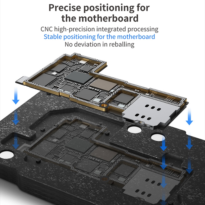 Qianli Double-side BGA Reballing Platform for iPhone 13/13Pro/13Pro Max/13Mini Motherboard Middle Frame Planting Tin Rework Tool