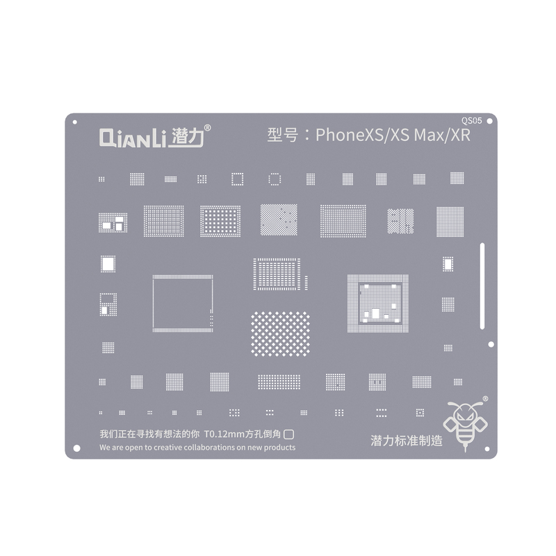 Qianli 8in1 BGA Stencil For iPhone 6P/6SP/7P/8P/X/XR/XS Max/11Pro Max/12Pro Max/12Mini/13Pro Max Soldering Reballing Template