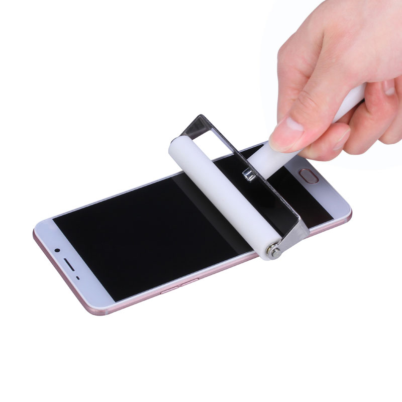 Universal 100mm Silicone Roller Tool Mobile Phone Screen Protector Pasting Roller Wheel LCD OCA Polarizing Tools