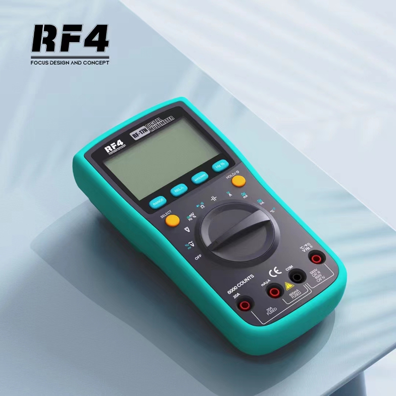 RF4 RF-17N 6000 Counts True-RMS Multimetro Digital Multimet Range Transistor Tester esr Clamp Meter Multimeter