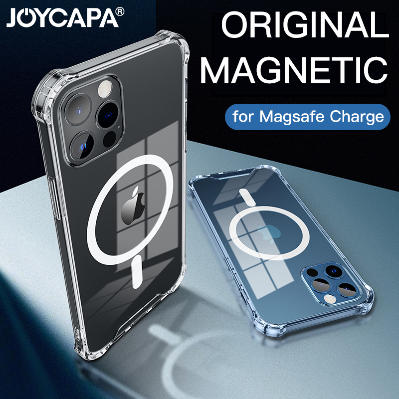 Official Clear Acrylic Magsafe Magnetic Wireless Charging Case For iPhone 13 Mini 12 Pro 11 Max X XS XR 7 8Plus SE Shockproof Armor Coque
