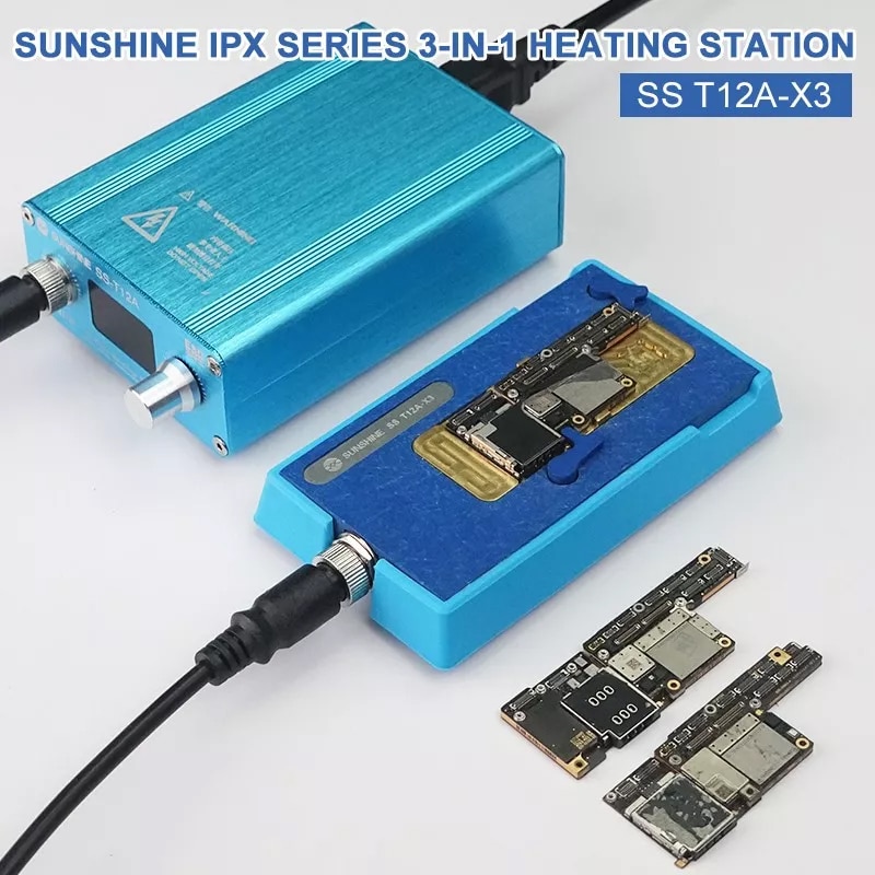 SS-T12A Heating Station for iPhone X XS MAX Motherboard FACE ID CPU Desoldering Station Heating Platform Phone Repair Tools
