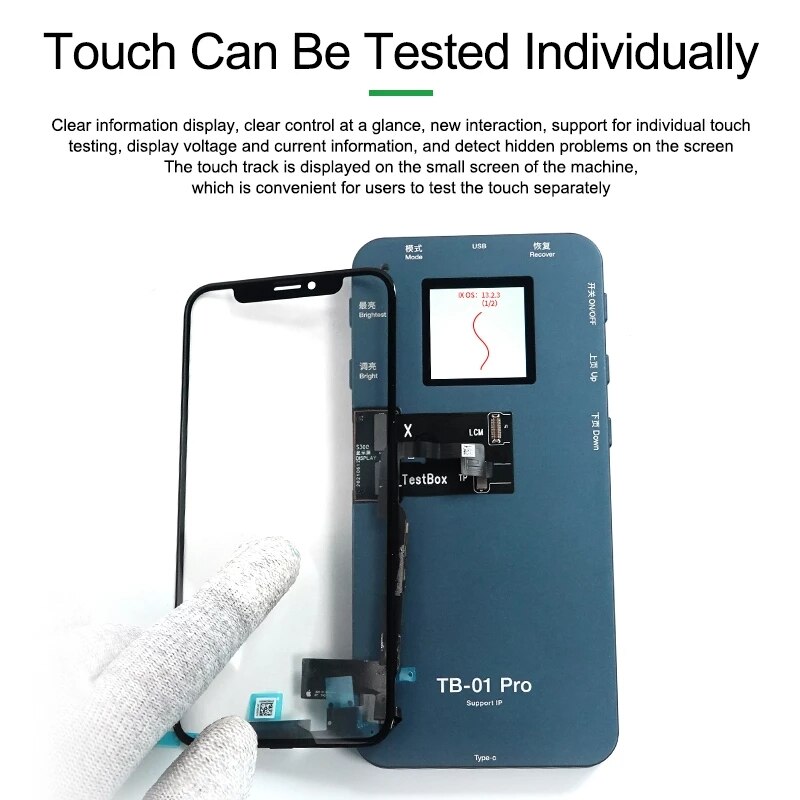 RELIFE LCD Screen Tester Box  For iPhone 6 - 13mini For Huawei Samsung OPPO VIVO Xiaomi Android Mobile Display Touch Testing