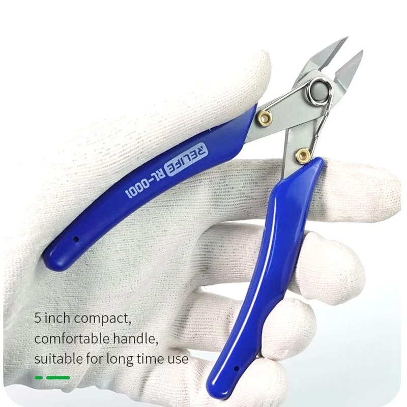 RELIFE RL-0001 5-Inch Cutting Pliers Multipurpose Diagonal Cutting Pliers For Phone Screen Middle Frame PCB Board Cut Tools