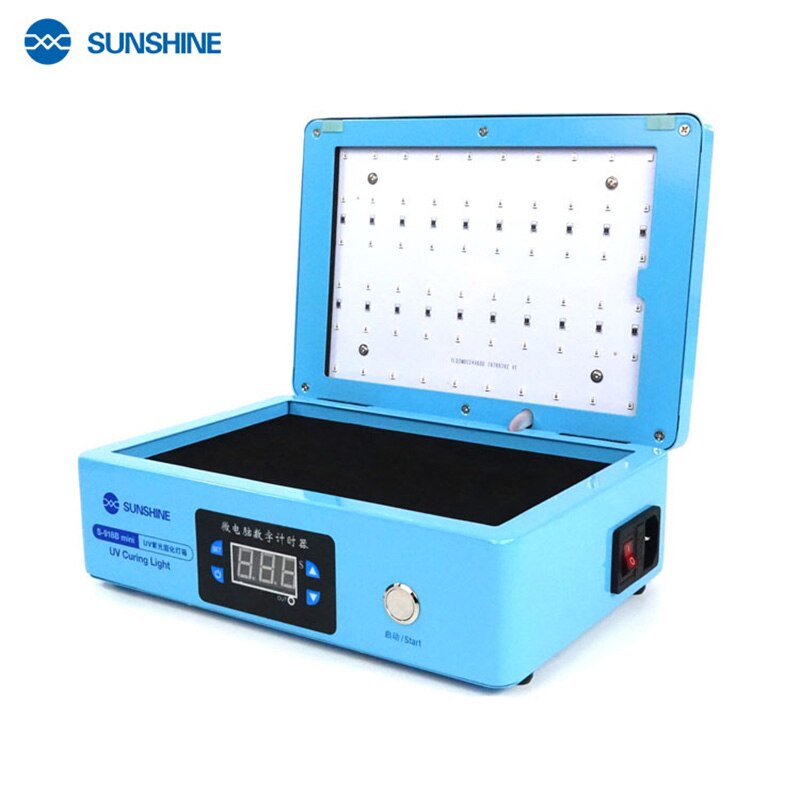 SUNSHINE S-918B Mini 30W UV Curing Box For Mobile Phone LCD Touch Screen OCA Laminated Fast Curing No wrinkles No Blistering