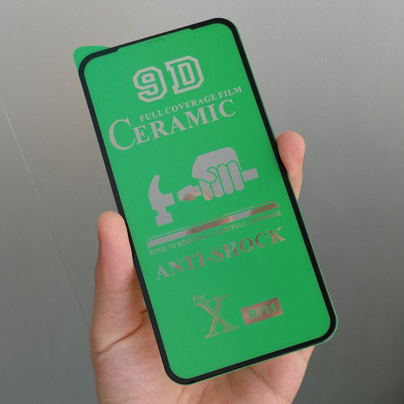 10pcs 9D Ceramics Film HD Screen Protector Full Glue Coverage Guard For iPhone 14 Pro Max 13 Mini 12 11 XS XR X 8 7 6 Plus SE