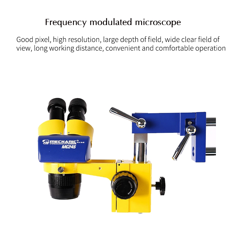 MECHANIC Industrial binocular stereo microscope MC24S-L2 H definition double gear suitable for mobile phone PCB maintena