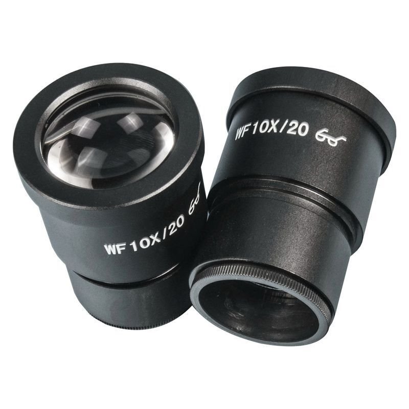 A Pair Of Wide Field WF 20X/10mm WF10X/20mm Trinocular St Microscope Eyepieces Mounting Size 30mm for Zoom Microsc