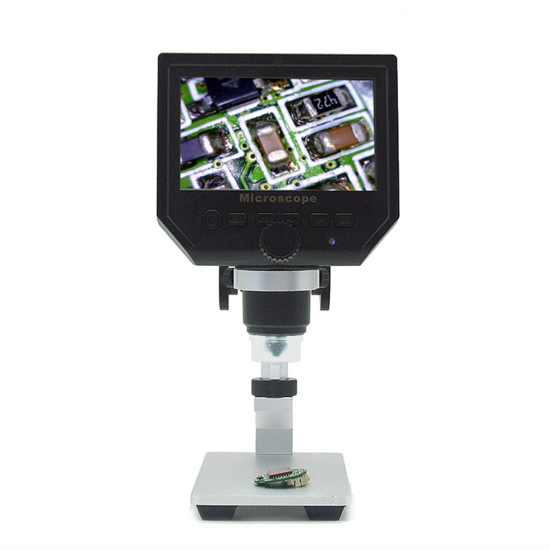 600X digital microscope electronic video microscope 4.3 inch H soldering microscope phone repair Magnifier + metal stand