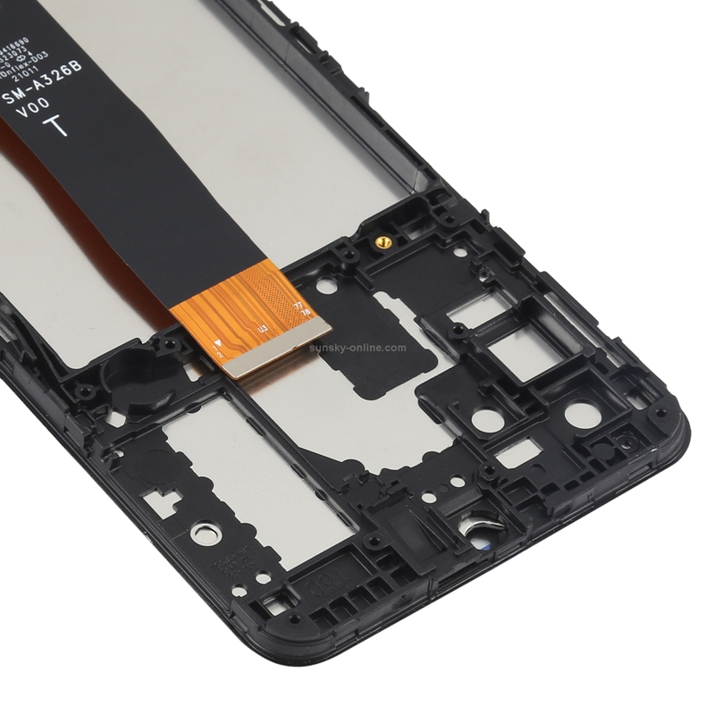 Screen Replacement With Frame for Samsung Galaxy A32 5G Black Original