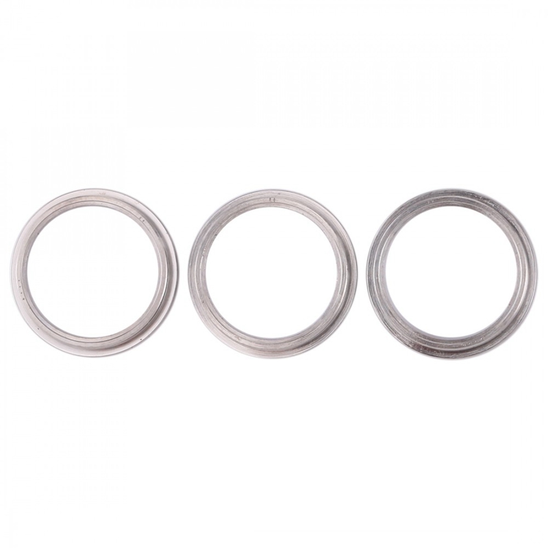 3 PCS Rear Camera Glass Lens Metal Protector Hoop Ring for iPhone 11 Pro & 11 Pro Max(Grey)