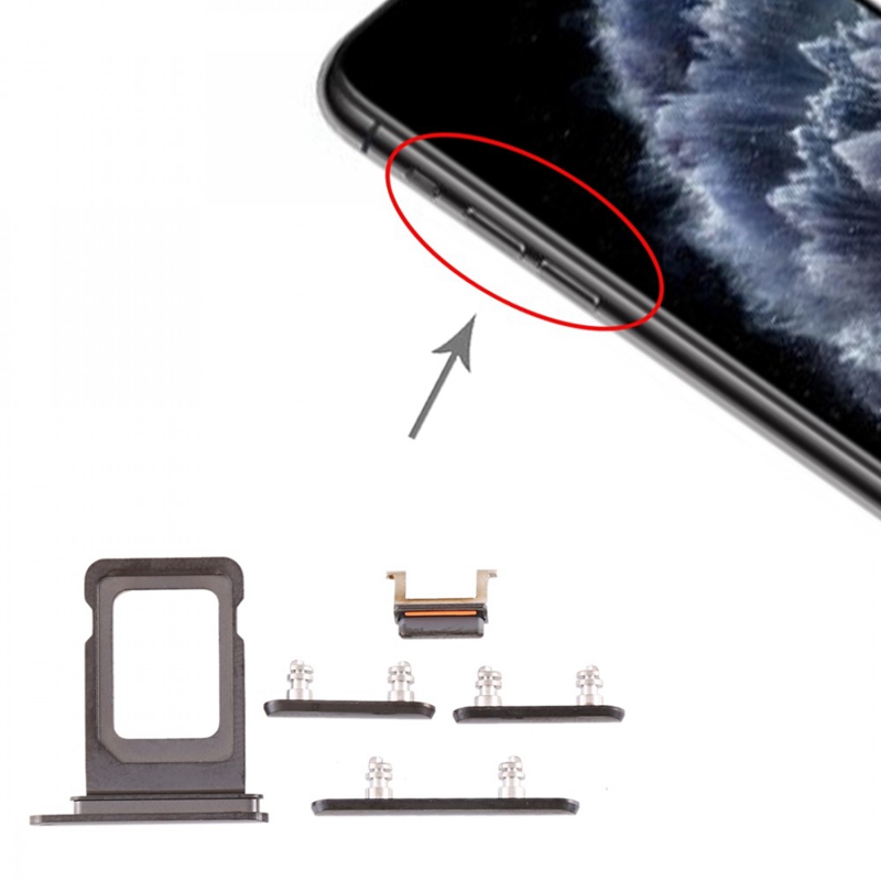 SIM Card Tray + SIM Card Tray + Side Key for iPhone 11 Pro Max / 11 Pro