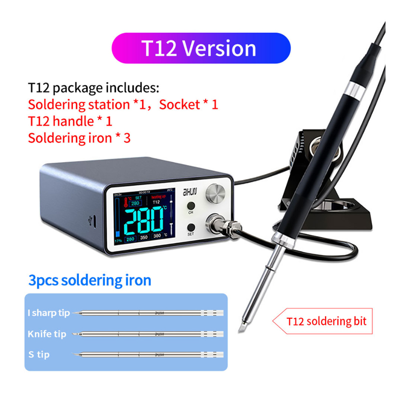 AIXUN T3A digital soldering station mobile phone repair tool ad temperature soldering station