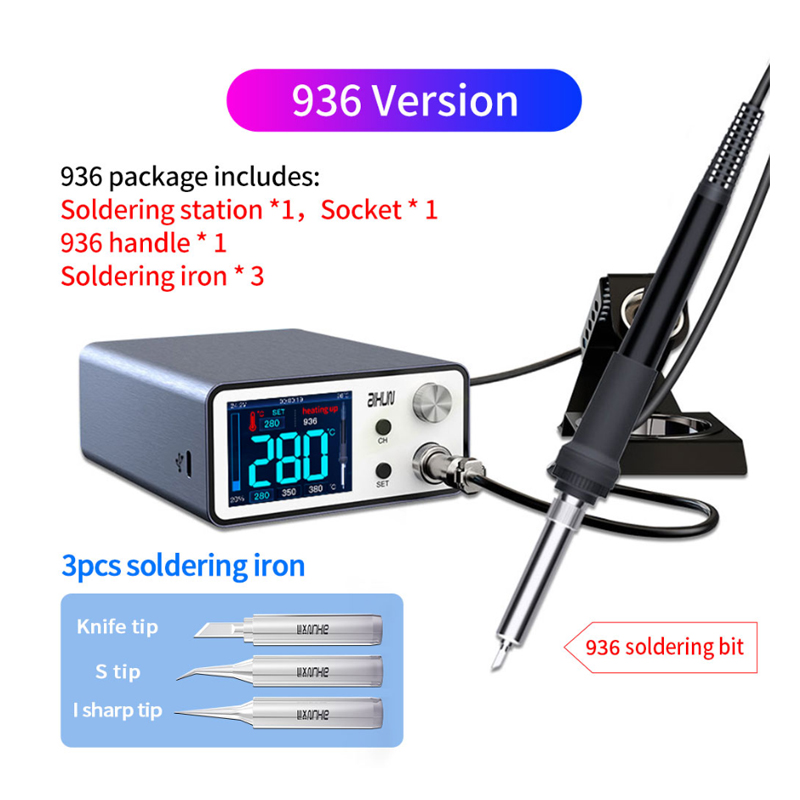 AIXUN T3A digital soldering station mobile phone repair tool ad temperature soldering station