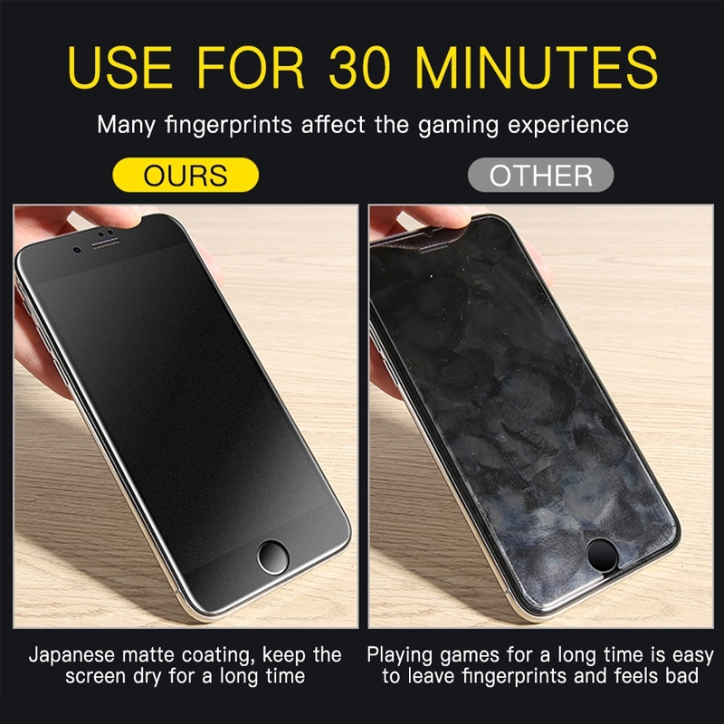 AG Matte Frosted Full Cover Tempered Glass Film For iPhone 14 Pro Max