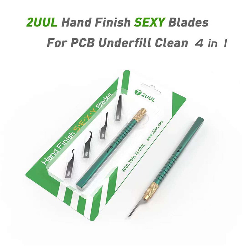 2uul 4 In 1 Hand Finish Sexy Blades Cpu Ic Chip Glue Remover Knife Motherboard Pcb Underfill Clean Scraping Pry Tool Repair Part