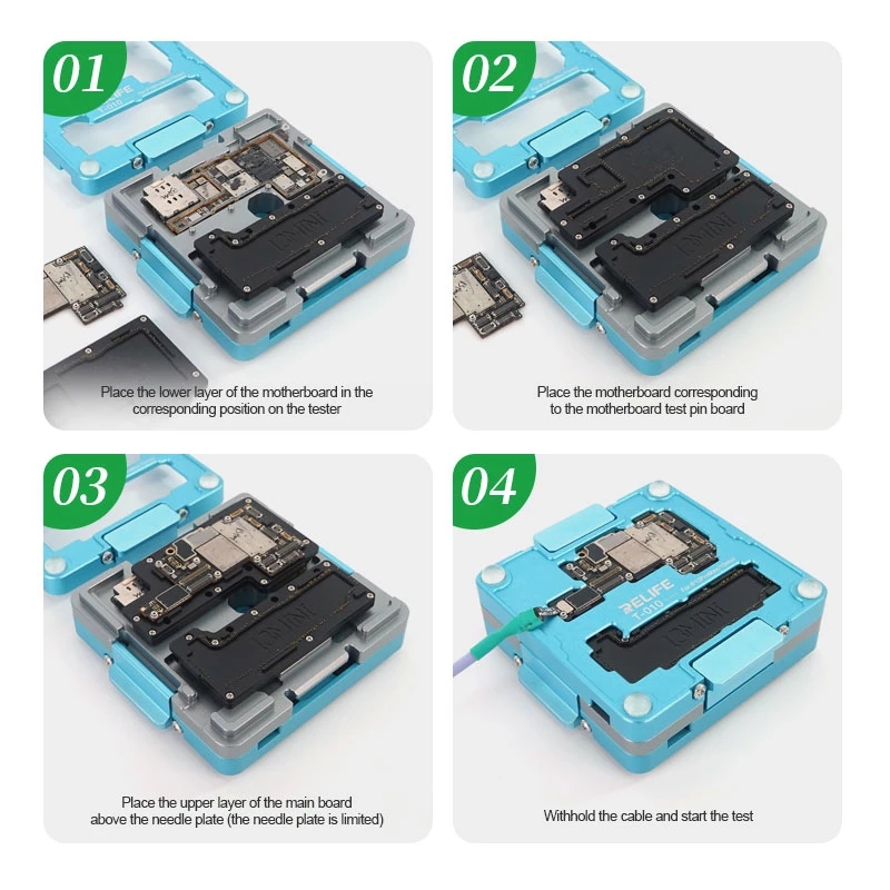 Sunshine Motherboard Layered Test Fixture For iPhone X-11/12 Pro/13 Pro MAX Logic Board Middle Frame Upper/Lower Function Tester