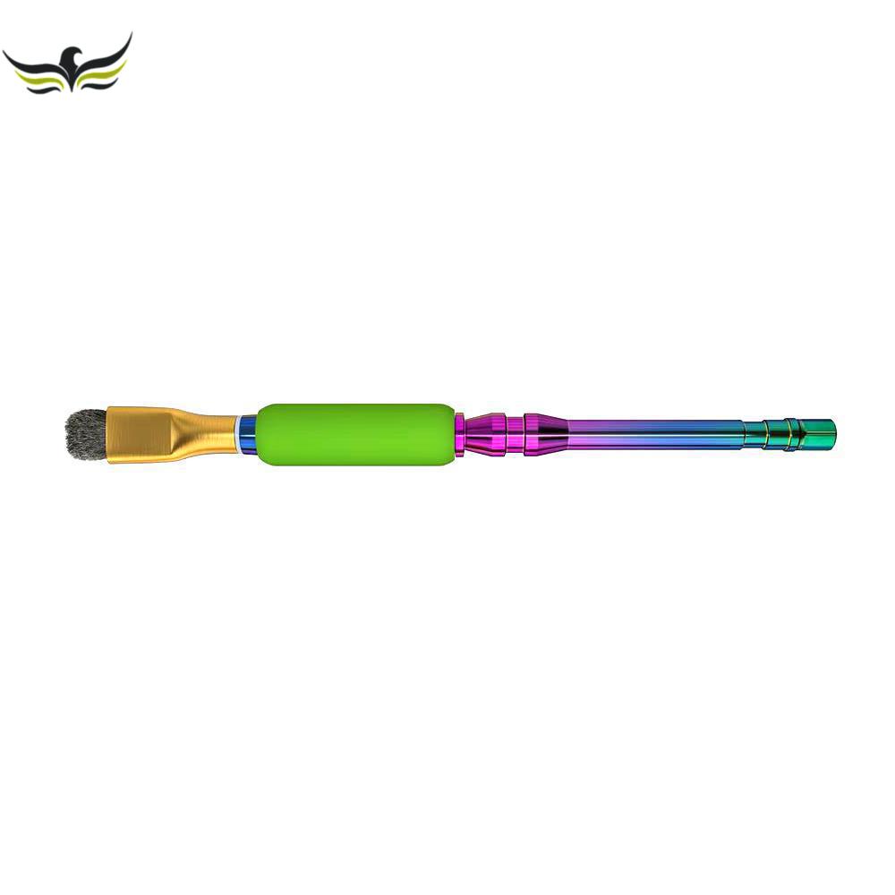 Mijing SS2 2pcs Set Ic Pad Cleaning Tool Steel  Sideburns Brush Colorful Handle Dust Removal Of Solder Residue  Repair Work ESD