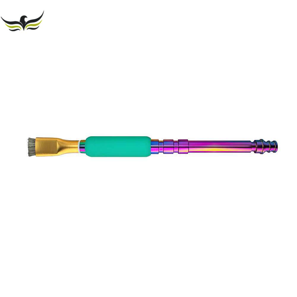 Mijing SS2 2pcs Set Ic Pad Cleaning Tool Steel  Sideburns Brush Colorful Handle Dust Removal Of Solder Residue  Repair Work ESD