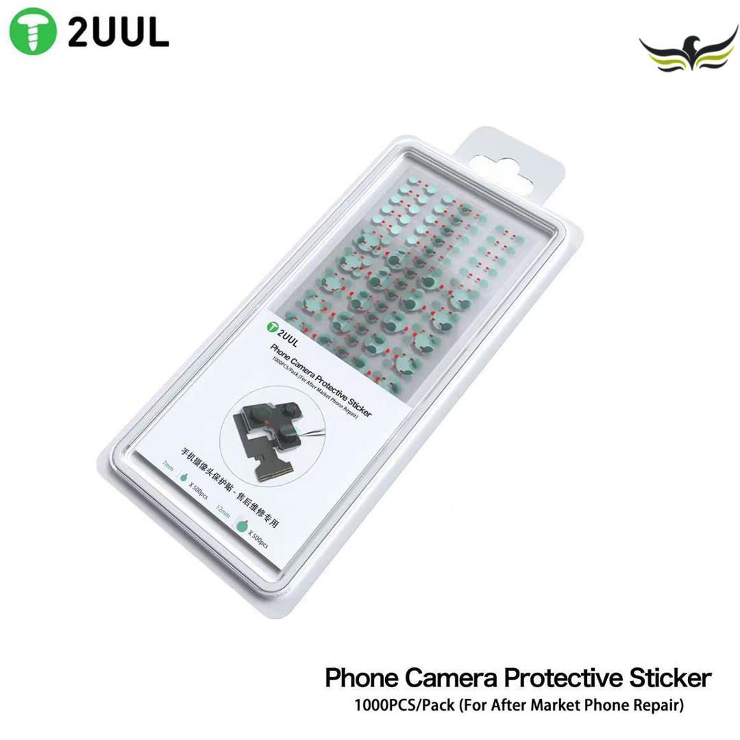 2UUL  1000PCS/Pack Phone Camera Protective Sticker Front Rear Infra-red Lattice Face Dust Proof Adhesive Tape Diameter 7mm 12mm