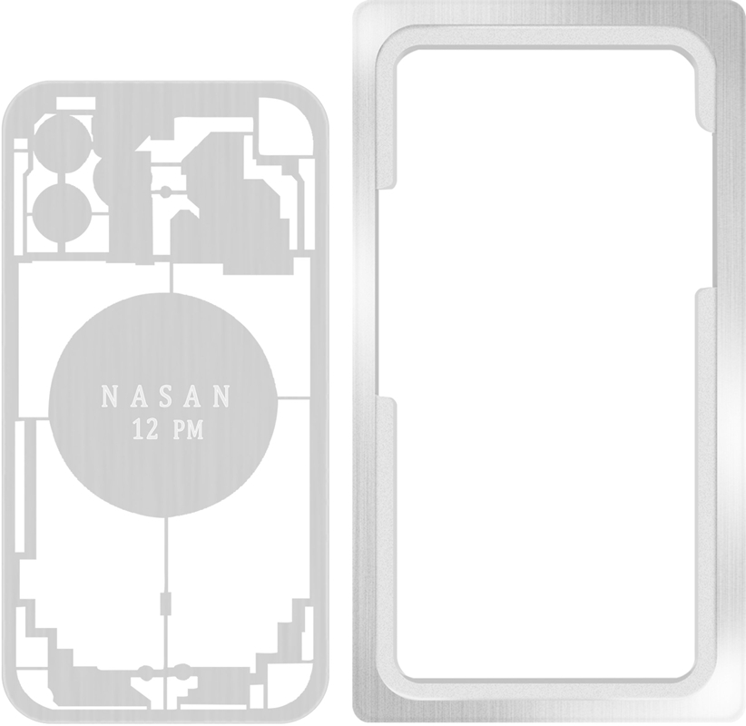 Nasan Physical Drawing Laser Protect Mold Back Cover Housing for Phone 8-12 Pro Max Laser Separate Machine Phone Rapair Tool