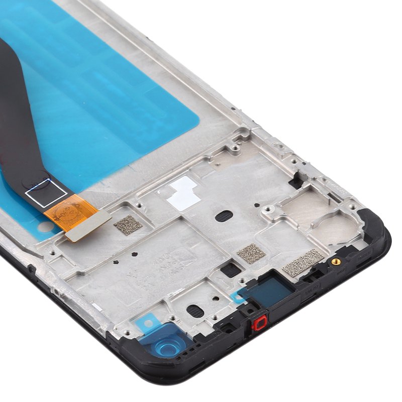 Screen Replacement With Frame for Samsung Galaxy A21 Black Ori