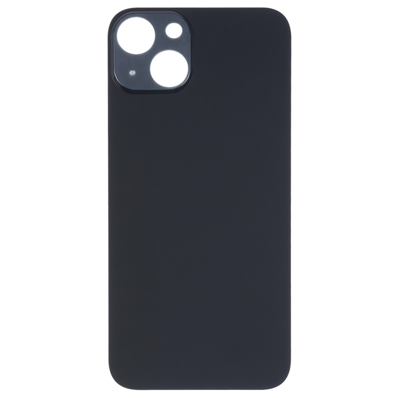 Big Camera Hole Glass Back Battery Cover For iPhone 14 Plus Black HQ-2505