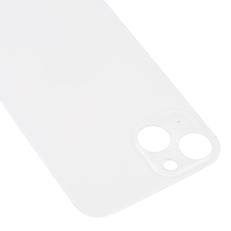 Big Camera Hole Glass Back Battery Cover For iPhone 14 Plus White HQ