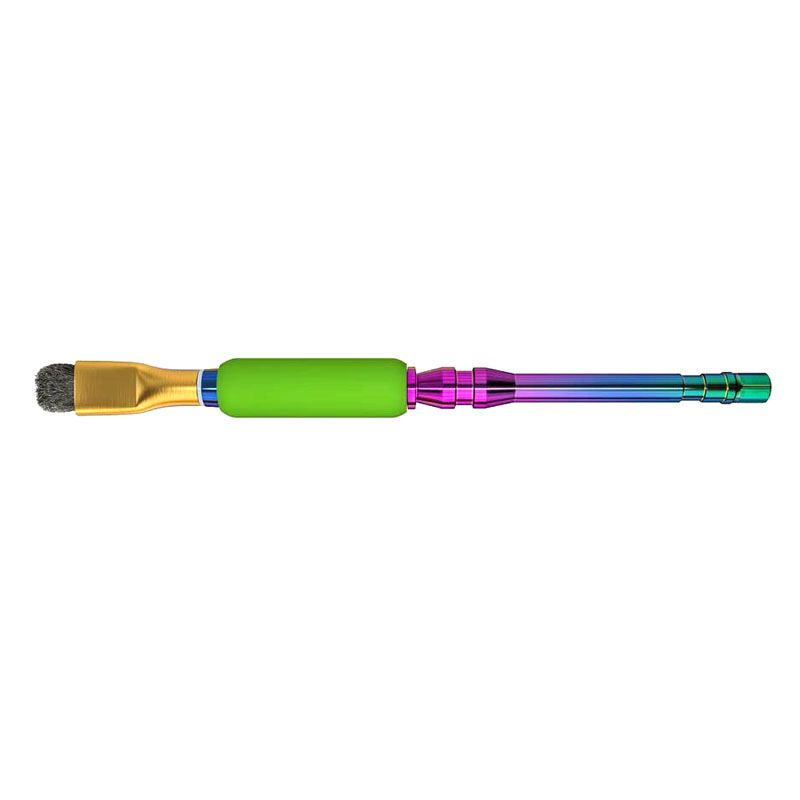 MIJING 2PCS/LOT IC Pad Cleaning Tool Steel / Sideburns Brus Colorful  Handle Dust Removal of Solder Residue