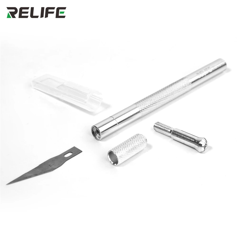 RELIFE RL-101E Carving Knife Set Original IC Chip BGA Motherboard  Hard Disk PCB Circuit Board Repair Tools 5 Blade Thin Blade Thin Blade