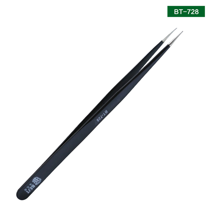 BEST Anti Magnetic Tweezers Stainless Steel High Quality Tweezers Electrostatic Tweezers BEST-728 / BEST-729
