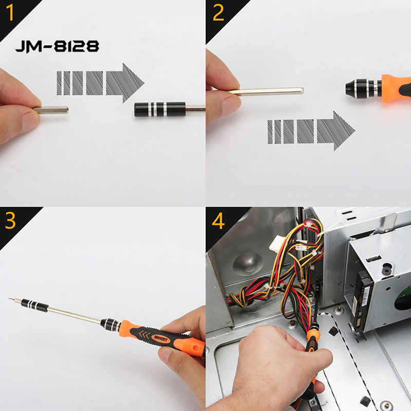 JAKEMY 45 IN 1 JM-8128 Precision Screwdriver CR-V Drivers DIY Hand Tool Kit All in One Set for Computer Mobile Phone Gamepad