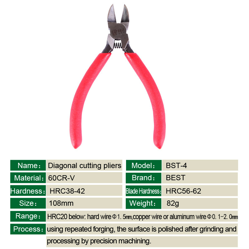 BST BEST quality tool for Electronic pliers, cutting pliers, BEST-4