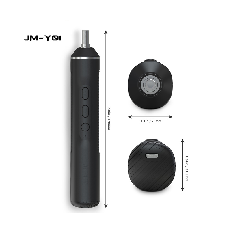 JAKEMY NEW PRODUCT JM-Y01 Portable Magnetic Cordless Electric Screwdriver Set DIY Power Tool for TV Laptop Household Repair
