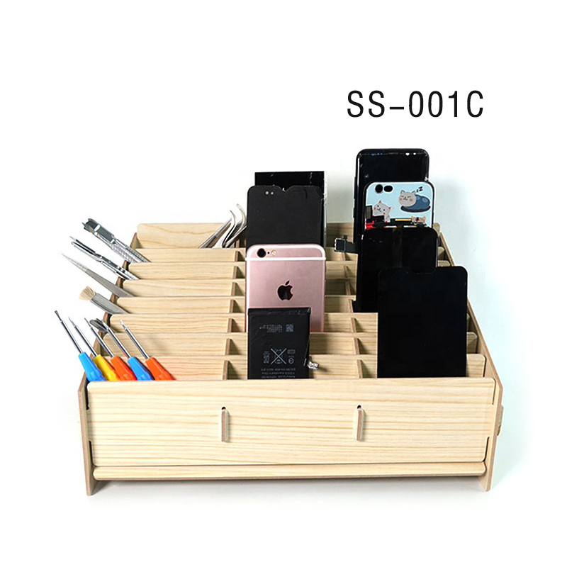 SUNSHINE SS-001B/SS-001C 48 grid cell phone management box storage bins storage box for repair Working table storage