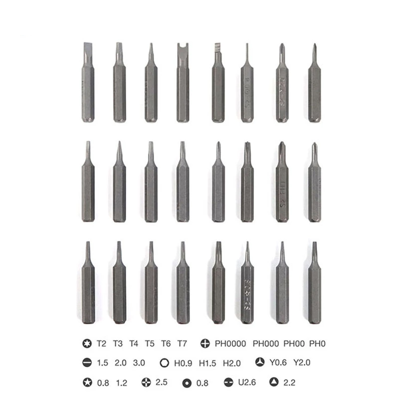 SUNSHINE SS-5119 34 in 1 Multi-function S2 Alloy Steel Precision Screwdriver Set For Mobile Phones Watch Tablet PC Camera Repair