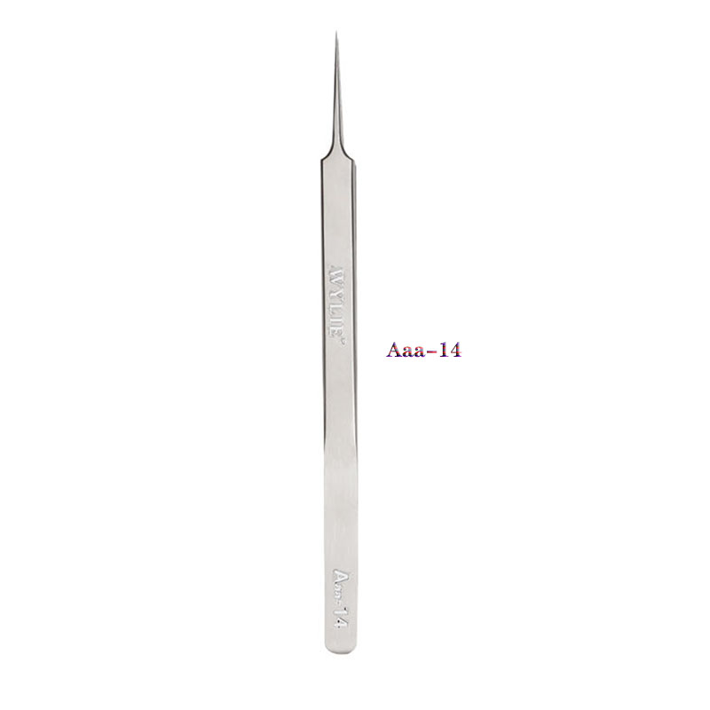 WYLIE Aaa-14 Aaa-12 Precision Repair Tweezers 16 cm long pointed stainless steel extra sharp hardened tweezers for mobile repair