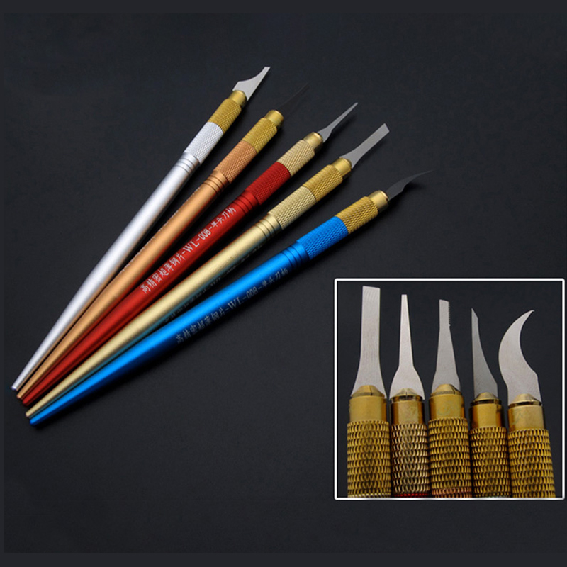 WL 15 in 1 CPU IC Edge Glue Remover Ultra-thin Knife 0.05mm Motherboard BGA Chip Glue Cleaning Scraping Pry Knife