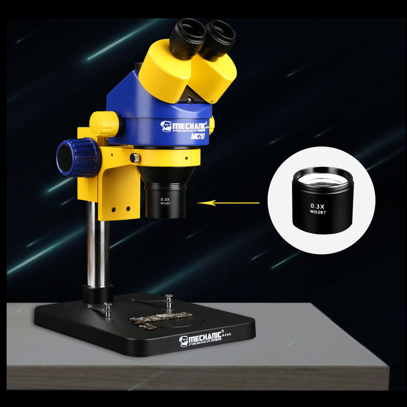 Mechanic microscope lens barlow lens 0.3X/0.5X/0.7X/2X increase the microscope working distance