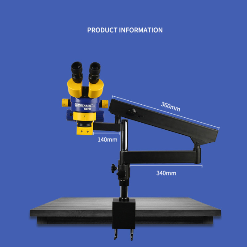 Mechanic MC24S-M1 MC75S-M1 MC75T-M1 Microscope Industrial Triocular Stereo Microscope HD Mobile Phone Repair Microscope Binocular