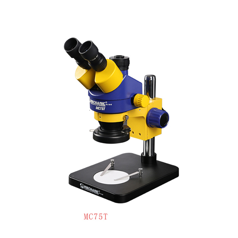 Mechanic MC75T-B1 Large Wide-angle Lifting Trinocular Microscope High Quality HD Camera for IPHONE Mobile Phone Maintenance