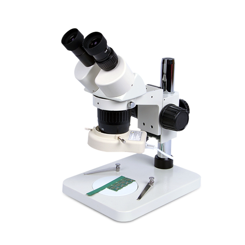 High quality 20X 40X adjustable ST-60B1 industrial binocular stereo eyepiece microscope 20/40 times two gears 7-45 times continuously ST60 mobile phone circuit repair welding inspection zoom