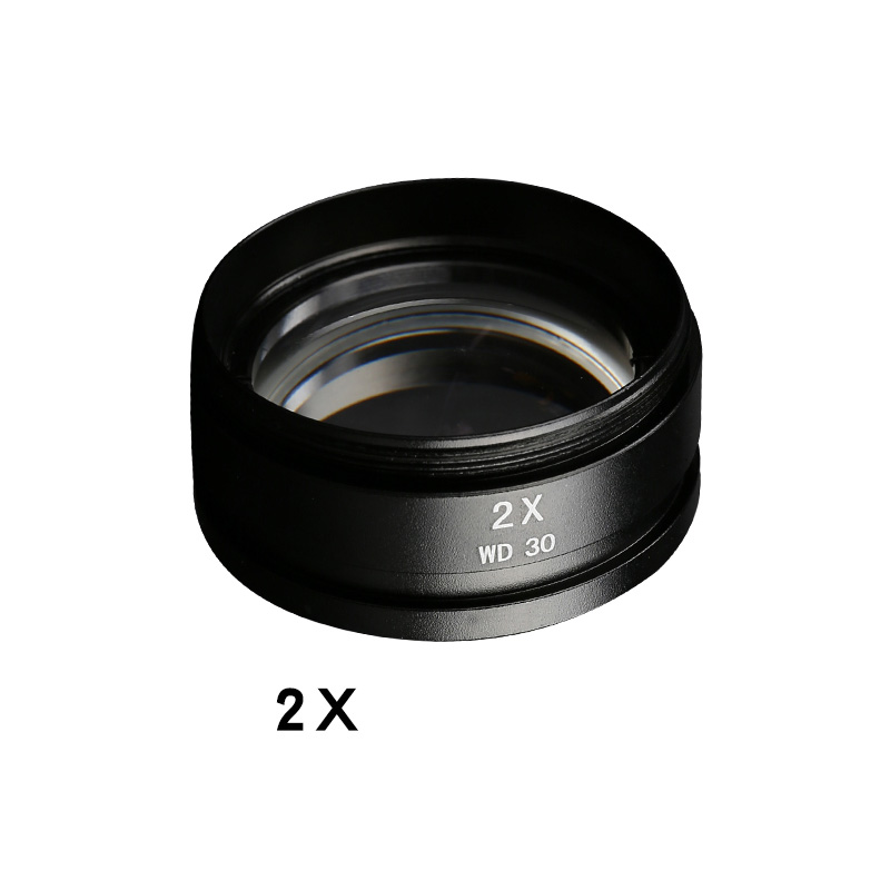 Mechanic microscope lens barlow lens 0.3X/0.5X/0.7X/2X increase the microscope working distance